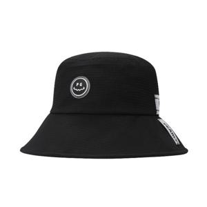 파리게이츠골프모자 PQS 521E1CP009_BK 여성 스마일 시어서커 로고 스트랩 보닛햇