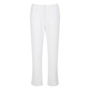 헤지스골프  화이트 여성 썸머 에센셜 세미 부츠컷 팬츠(HWPA6B301OW)