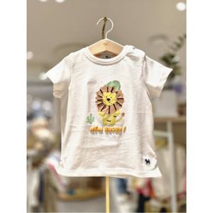 블루독베이비 10 26SS신상 (BE)라이언반팔 티셔츠(백일돌아기옷) (4631433211)