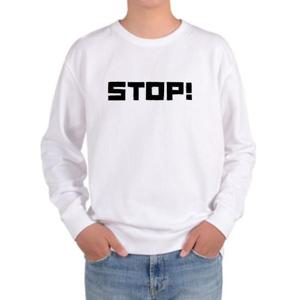 [주식회사 브이와이][JHP1OT7Q_51HD]맨투맨 커플티 STOP 영어단