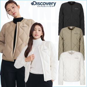 디스커버리 25FW 여성 U넥 경량다운 DWDJ74056 여자 숏패딩 디하스 튜브 다운 경량패딩