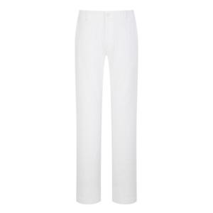 [헤지스골프]화이트 남성 그래픽 밴딩 포인트 슬림핏 팬츠(HUPA6B301OW)