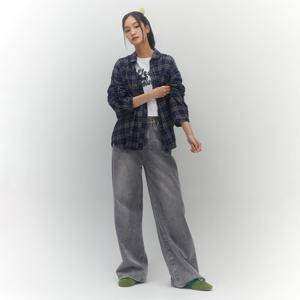 [랩]그레이 워싱 뒷밴딩 와이드팬츠(AQ3DP841)