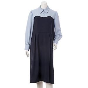 [마더피아]임산부 배색퍼프원피스(ROP2033)