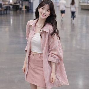 [몽벨리즈]GS단독특가/핑키팝스트라이프롱셔츠 mde2302825