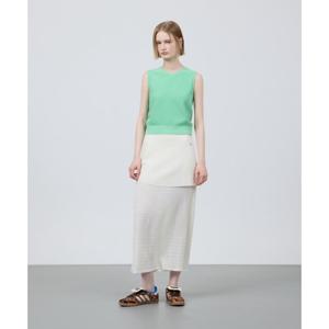 쥬크 울 블렌드 레이어드 니트 스커트(Z251KSD001)