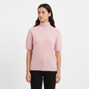 아페쎄 아페세 에디 알파카 울 믹스 터틀넥 반팔 여성 니트 WPABE F23343 FAA