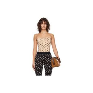 26 SS 마린세르 여성 베이지 리사이클 문 저지 세컨드 스킨 튜브탑 261020F111004