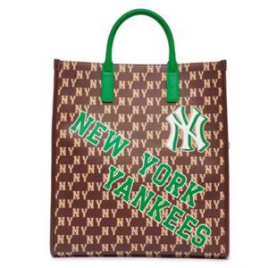 MLB크로스백 PQJ 3AORM053N-50BRD 모노티브 코티드캔버스 세로형 토트백