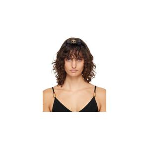 베르사체 헤어액세서리 블랙 지아니 리본 헤어밴드 261404F018002