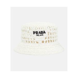 프라다 라피아 버킷햇 P00655382