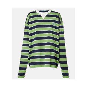 프라다 스트라이프 코튼 저지 티셔츠 P01154851