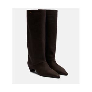 프라다 레더 니하이 부츠 P01133415