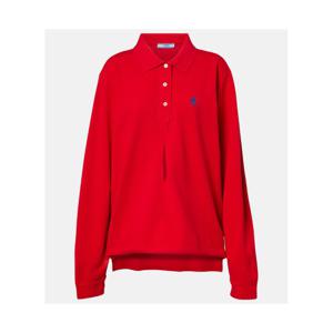 프라다 로고 코튼 피케 폴로 셔츠 P01163779