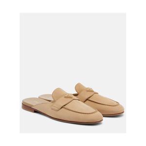 프라다 스웨이드 뮬 P01159129