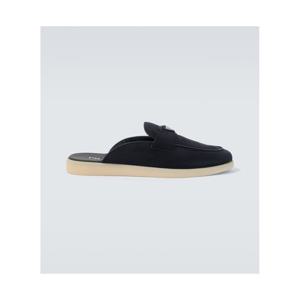 프라다 스웨이드 뮬 P01165167