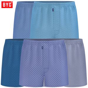 BYC다양한스타일 앞옆트임 순면트렁크팬티5매MCG5023