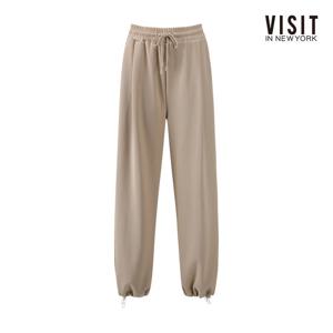 [비지트인뉴욕]핀턱 조거 스트링 투웨이 트레이닝 팬츠 V63LP06