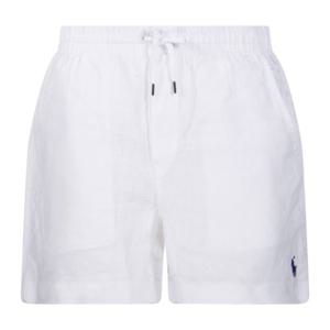 랄프로렌 로고 자수 드로우스트링 쇼츠 710P08205501 WHITE