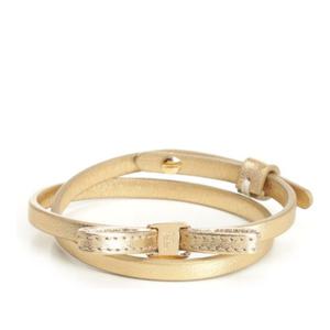 페라가모 더블 랩 보우 가죽 팔찌 760953791147 002