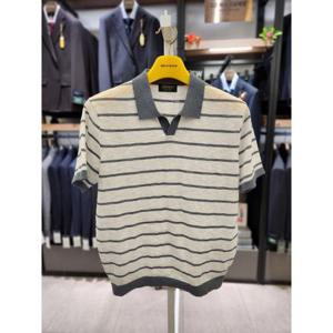 브렌우드 세이브존03 브렌우드 [셀렉션] 워셔블 라인 배색 폴로넥 스웨터 BR-AQWAM26-821