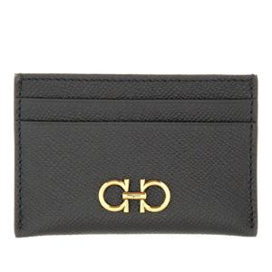 페라가모 간치니 페블 가죽 카드지갑 742164 220007001