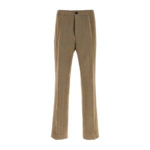 페라가모 리넨 블렌드 엘라스틱 웨이스트 팬츠 144746793679 EX