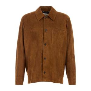 생로랑 체스트 패치 포켓 스웨이드 재킷 861396YCUM2 2705