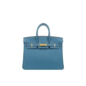 [엘러브] 에르메스 벌킨25 뉴블루진 금장 W각인 6HH0146