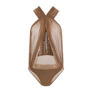 릭오웬스 마이애미 시어 메쉬 홀터 바디수트 RO01F6150TUS 44