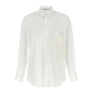 꼼데가르송 크로셰 포켓 코튼 포플린 셔츠 GQB012 1