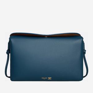 셀린느 골드톤 로고 플라크 티얼 블루 숄더백 10P86 2O8607HJ