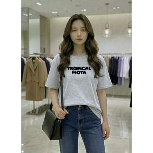 [숲]입체 레터링 반팔티셔츠  SC4ST80A