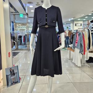 [케네스레이디]진주포인트 벨티드 원피스 EVWOPQE970_BP