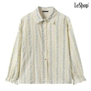 [르샵]내추럴 플라워 패턴 긴팔 셔츠 (DQ1BA026A)