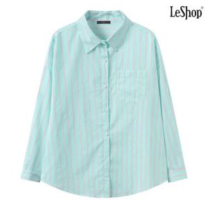 [르샵]파스텔 스트라이프 루즈핏 긴팔 셔츠 (DQ1BA027A)