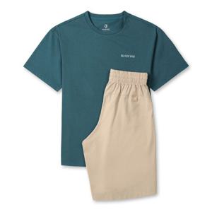 블랙야크 키즈 폴리진 기능성 반팔 5부 세트 B1 1BKSEMV906 GR BK OW LO