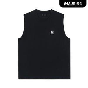 [MLB공식] 26SS 공용 베이직 스몰로고 나시 티셔츠 NY (Black) 3ATOB0163-50BKS