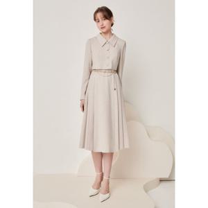 JJ지고트 재킷 스타일 플리츠 원피스 GN8A0OP33