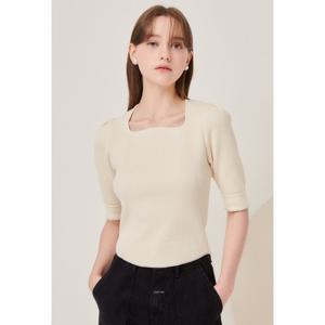 [제이제이지고트] JJ지고트 변형 스퀘어넥 풀오버 니트 GN8A1PO30 GN8A1PO30