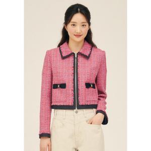 JJ지고트 데님 배색 크롭 트위드 재킷 (GP3A0JKJ71)