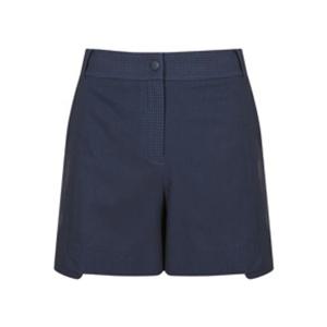 [핑]여성  에어홀 데님프린트 숏 팬츠 121E2PS553_BL