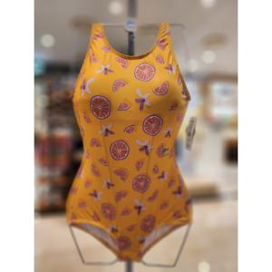 레노마수영복  RN-LS2E807YE 여성U자형캡내장로우컷실내수영복