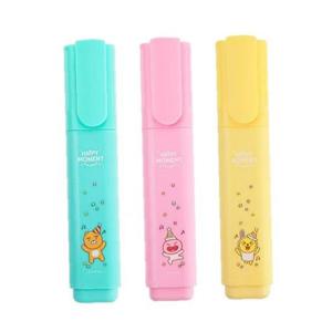 카카오프렌즈 해피모먼트 마일드 형광펜 3색 세트