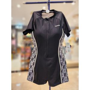 레노마수영복  RN-LS2E873BK 여성캡내장반팔집업반신아쿠아수영복