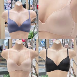 내장형 실리콘 라이닝 퓨징 편안한 노와이어 브라 C D컵 VBR0981
