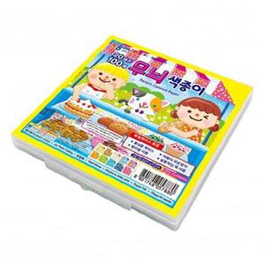 케이스 무늬 색종이 20색 100매입