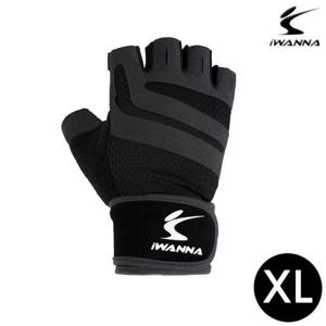 아이워너 트레이닝 글러브 2중 밴드 (블랙) (XL)