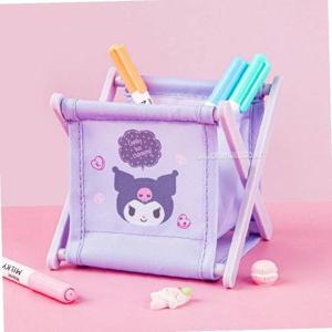 산리오 접이식 필기구 수납함-쿠로미