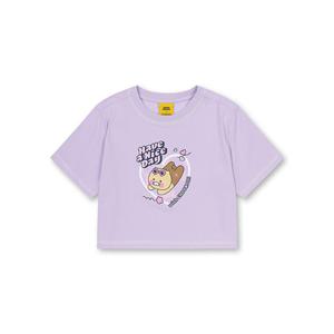 [탑텐키즈]여아) 카카오 쿨에어 코튼 크롭 반팔티 (MKF2TS2804)